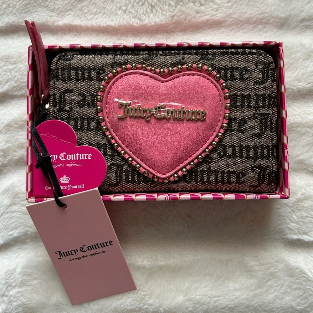 Juicy Couture Love Never Dies Multicompartment Bifold Wallet NIB Y2K Retro